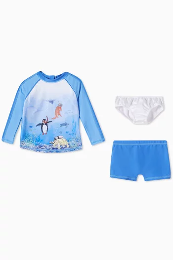 2-piece Swim Set in Recycled Fabric