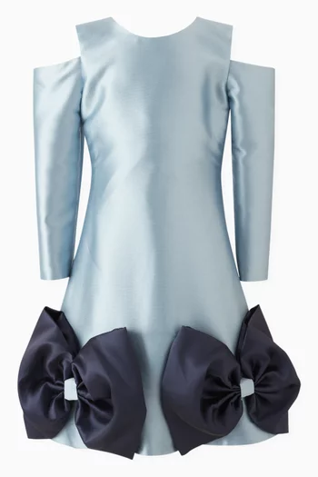 Cold-shoulder Bow Dress