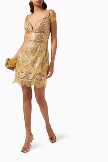 Xana Embellished Mini Dress