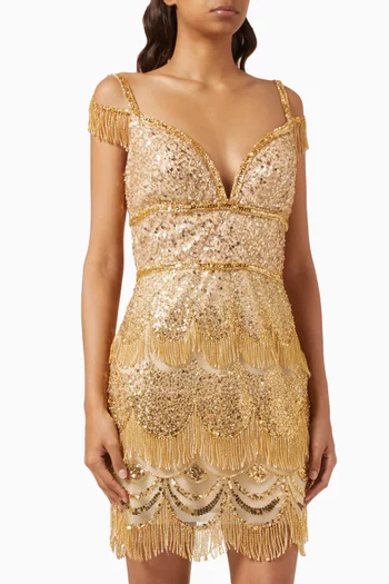 Xana Embellished Mini Dress