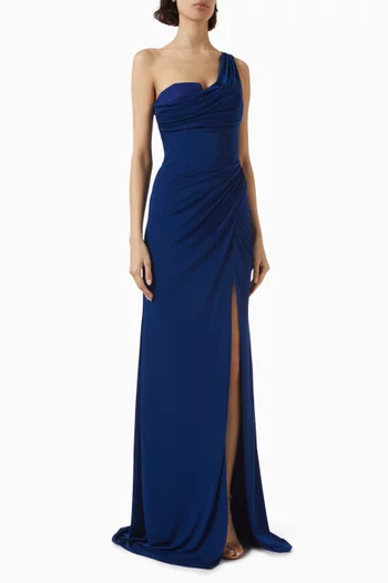 Dylan One-shoulder Gown in Jersey