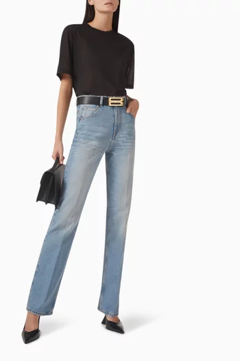 Classic Semi-sheer T-shirt in Cotton Blend