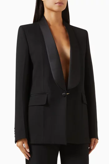 Shawl Collar Tux Jacket in Wool Blend
