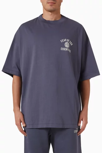 Crewneck T-shirt in Cotton Jersey