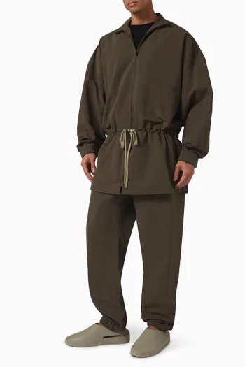Mockneck Anorak in Military Nylon