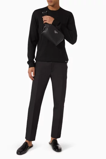 Tapered Pants in Technical Cotton