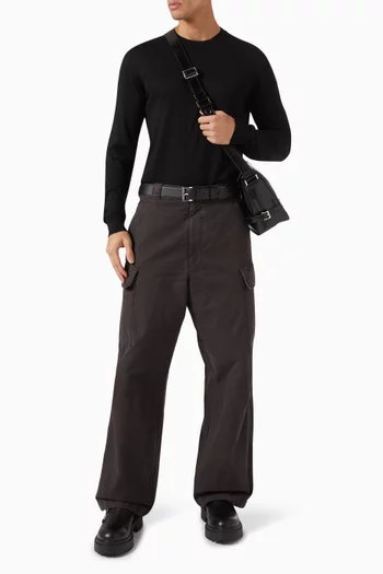 Garment-dyed Cargo Pants in Canvas