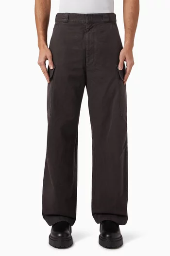 Garment-dyed Cargo Pants in Canvas
