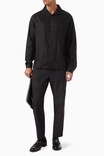 Buttoned Shirt in Linen