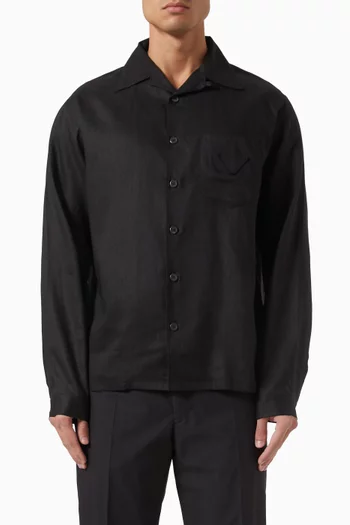 Buttoned Shirt in Linen