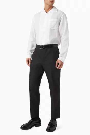 Buttoned Shirt in Linen