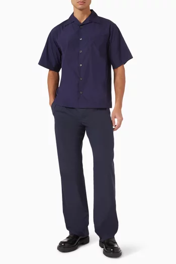 Bowling Shirt in Cotton Poplin