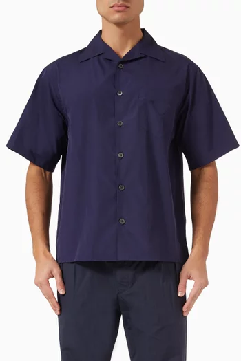 Bowling Shirt in Cotton Poplin