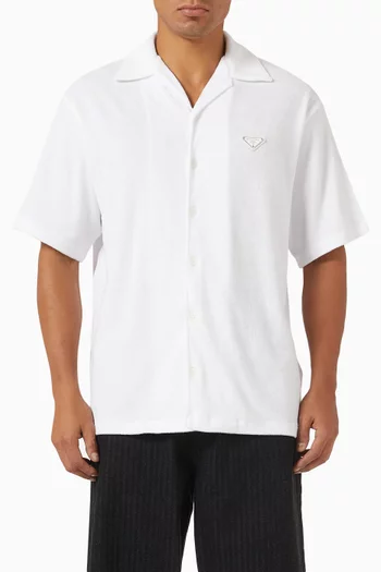 Short-sleeved Shirt in Cotton Terry