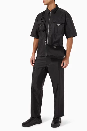 Zip-up Shirt in Re-nylon
