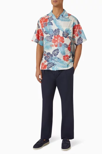 Tropical-print Shirt