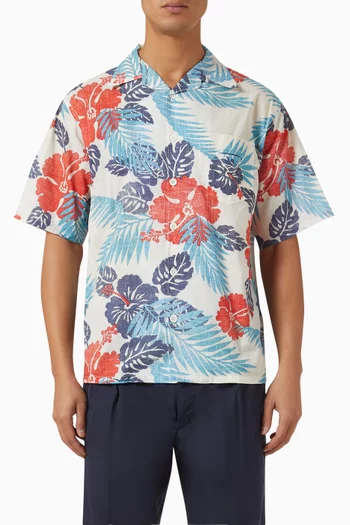 Tropical-print Shirt