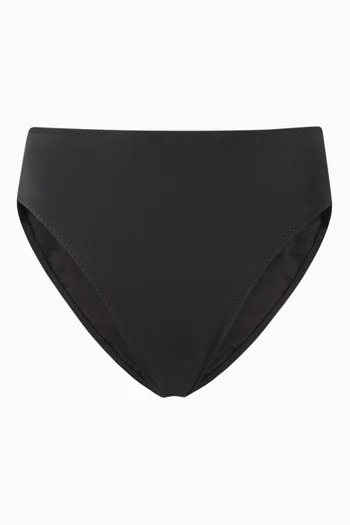 Underwire High-rise Bikini Briefs in Nylon Lycra
