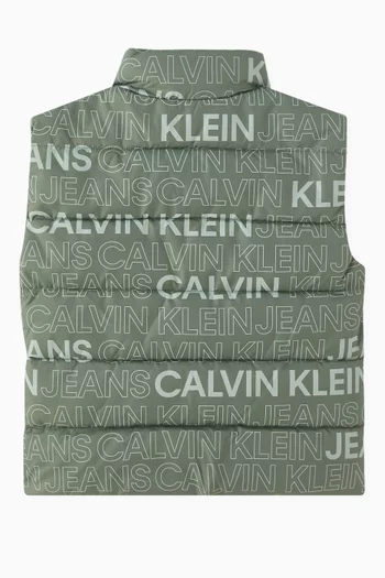 Zip-through Vest in Nylon