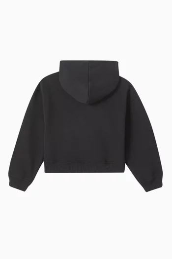 Boxy Logo Hoodie in Cotton-blend