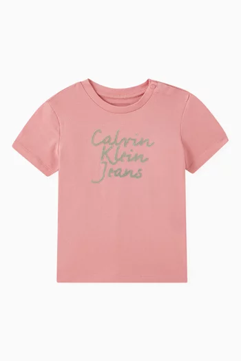 Handwriting Logo T-shirt in Cotton