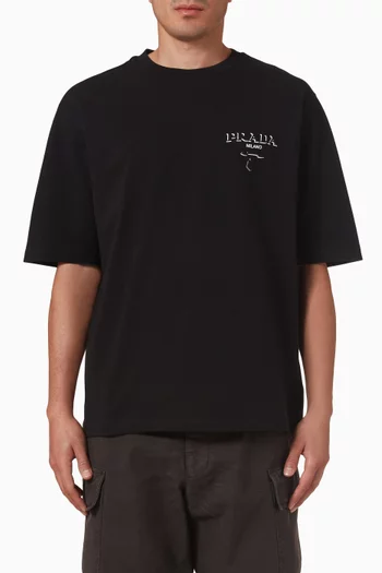 Logo T-shirt in Cotton Jersey