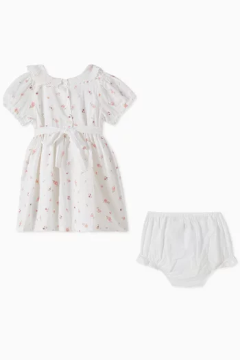 Rosebud Dress & Bloomer in Cotton
