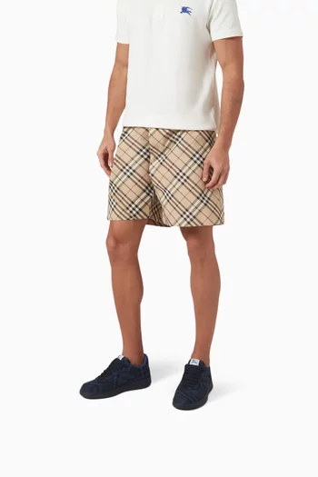 Check Terrace Sneakers in Cotton Blend