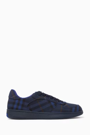 Check Terrace Sneakers in Cotton Blend