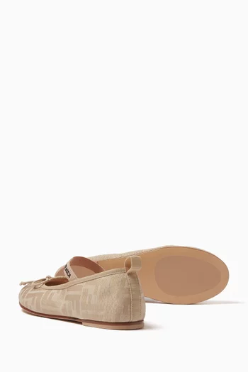 FF Ballerina Flats in Jacquard