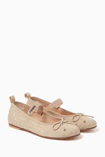 FF Ballerina Flats in Jacquard
