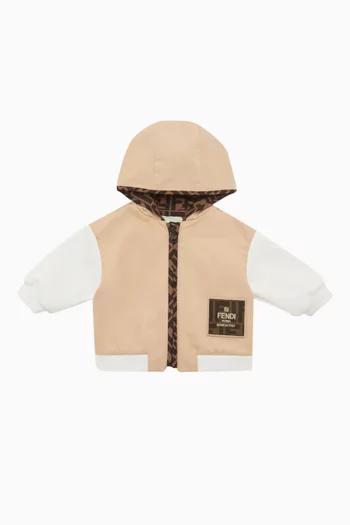 Color Block Hoodie in Cotton