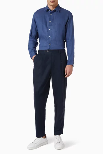 Buttoned Shirt in Linen