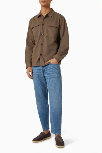 Overshirt in Cotton-blend Jersey