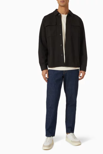 Overshirt in Cotton-blend Jersey