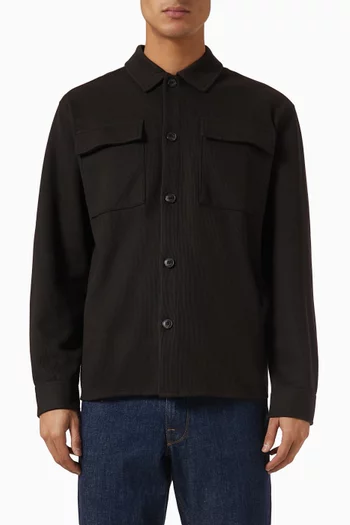 Overshirt in Cotton-blend Jersey