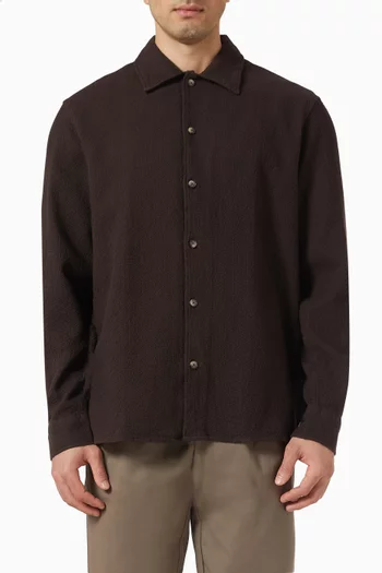 Waffle Texture Shirt in Organic Cotton