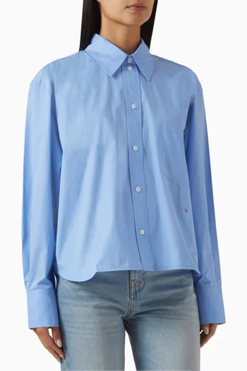 Crop Shirt in Organic Cotton