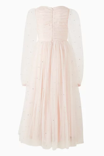Crystal-embellished Dress in Tulle