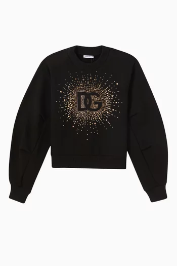 DG Crystal Sweatshirt in Cotton