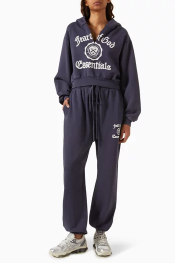 Crest Logo Sweatpants in Fleece