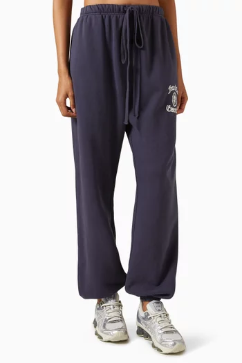 Crest Logo Sweatpants in Fleece