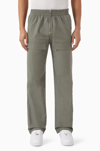 Cargo Zip Pants in Cotton