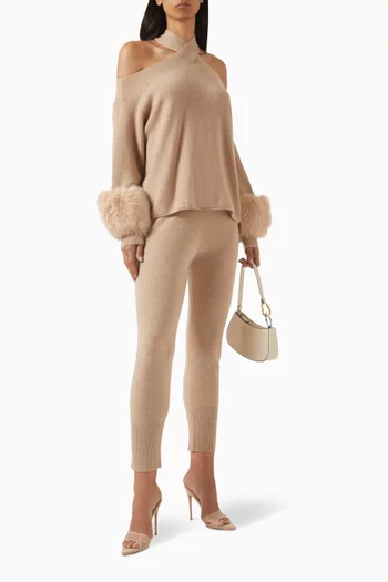 Drawstring Sweatpants in Wool-blend