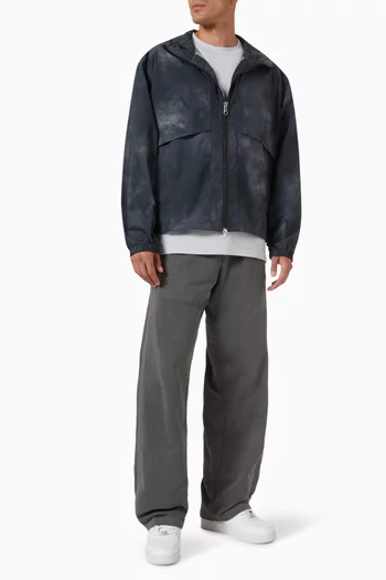 Hooded Windbreaker in Nylon-blend