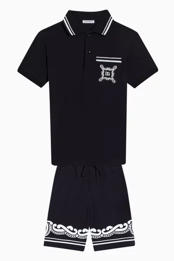 Bandana-print Sweat Shorts in Cotton