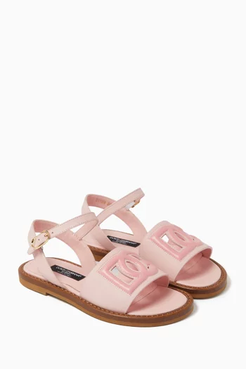 Sling Back Sandals in Leather
