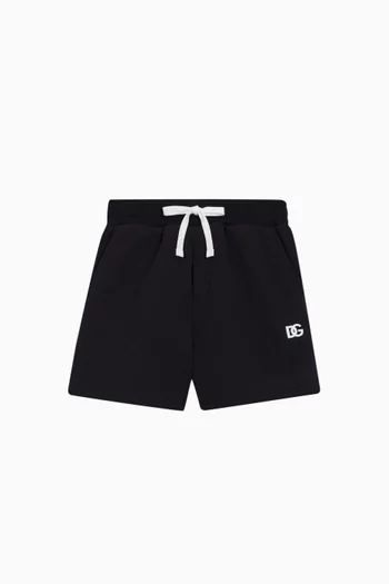 DG Logo Patch Shorts in Cotton-jersey