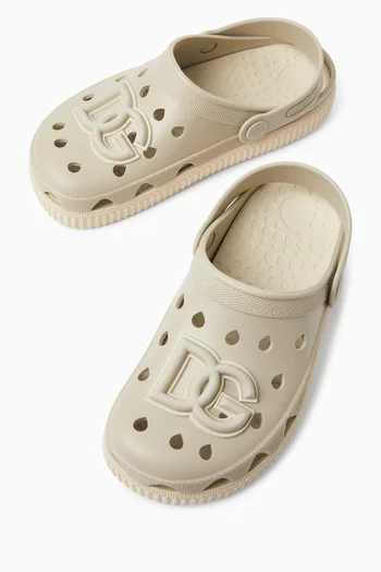 DG-applique Clogs in Rubber