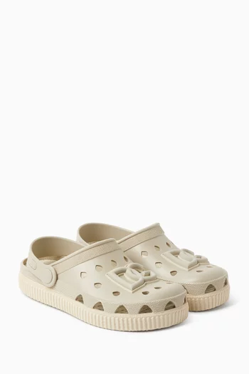 DG-applique Clogs in Rubber